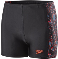 Speedo Paintblast Allover Panel Aquashort Boy Black/Risk Red/Siren Speedo Paintblast Allover Panel Aquashort Boy Black/Risk Red/Siren