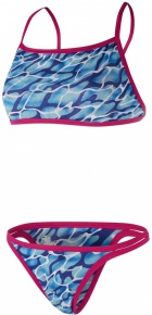 Speedo Waterflow/Fireglam Flip Reverse 2 Piece Teen Electric Pink/Turquoise/Amparo Blue Speedo Waterflow/Fireglam Flip Reverse 2 Piece Teen Electric Pink/Turquoise/Amparo Blue