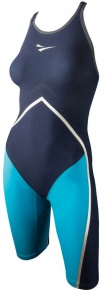 Finis Rival Closed Back Kneeskin Navy/Aqua