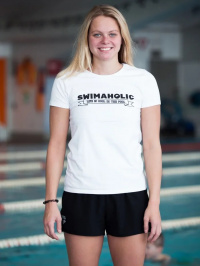 Swimaholic Life Is Cool In The Pool T-Shirt Women White Swimaholic Life Is Cool In The Pool T-Shirt Women White