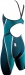 Finis Rival 2.0 Open Back Kneeskin Teal