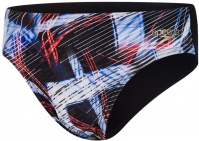 Speedo Allover Digital 7cm Brief Black/Lava Red/White Speedo Allover Digital 7cm Brief Black/Lava Red/White