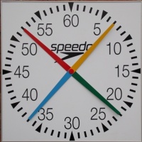 Swimaholic 4 Handed Pace Clock Square 1000mm Swimaholic 4 Handed Pace Clock Square 1000mm
