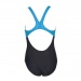 Arena Stamp Swim Pro Back One Piece Junior Black/Turquoise