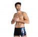 Arena Infinite Stripe Short Black/Neon Blue/Multi