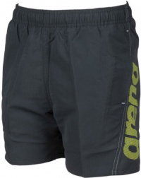 Arena Fundamentals Arena Logo Boxer Junior Asphalt/Soft Green/White Arena Fundamentals Arena Logo Boxer Junior Asphalt/Soft Green/White