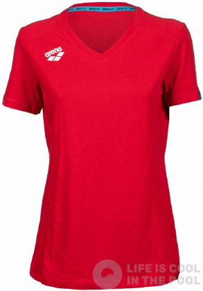 Arena Women Team T-Shirt Panel Red