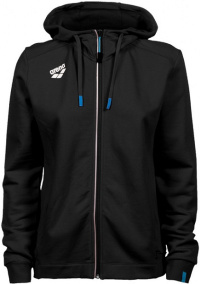 Arena Women Team Hooded Jacket Panel Black