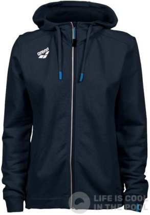 Arena Women Team Hooded Jacket Panel Navy