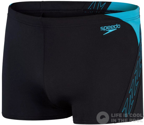 Speedo Hyper Boom Splice Aquashort Black/Bolt