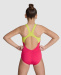 Arena Girls Butterfly Swimsuit V Back Freak Rose/Soft Green