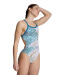 Arena Planet Water Swimsuit Challenge Back Blue Cosmo/White Multi