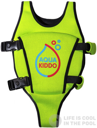 Gilet da nuoto per bambini AquaKiddo Swim Vest Green