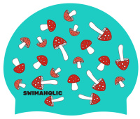 Cuffia da nuoto per bambini Swimaholic Mushrooms Classic Cap Junior