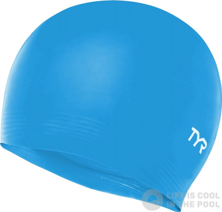 Tyr Latex Swim Cap Blu chiaro
