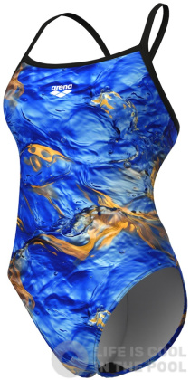 Arena Performance Gold Leaves Challenge Back Blue River Multi/Black