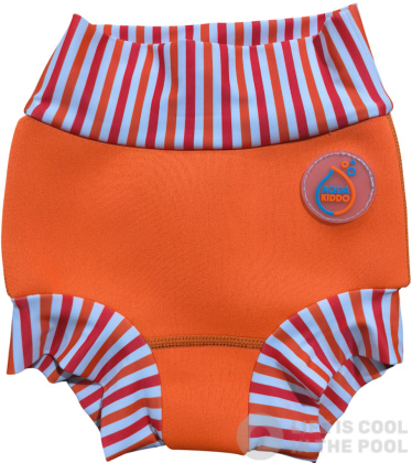 Costumi da bagno per neonati AquaKiddo Swim Nappy Neon Orange 