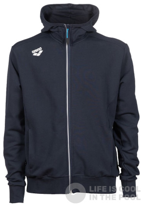 Arena Team Unisex Hooded Jacket Panel Navy