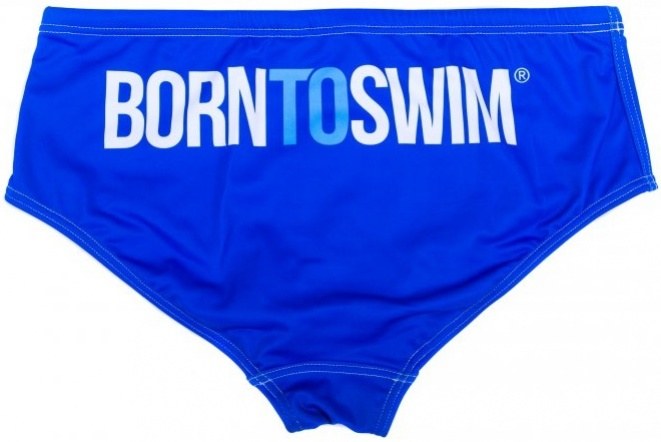 BornToSwim Sharks Brief Blue