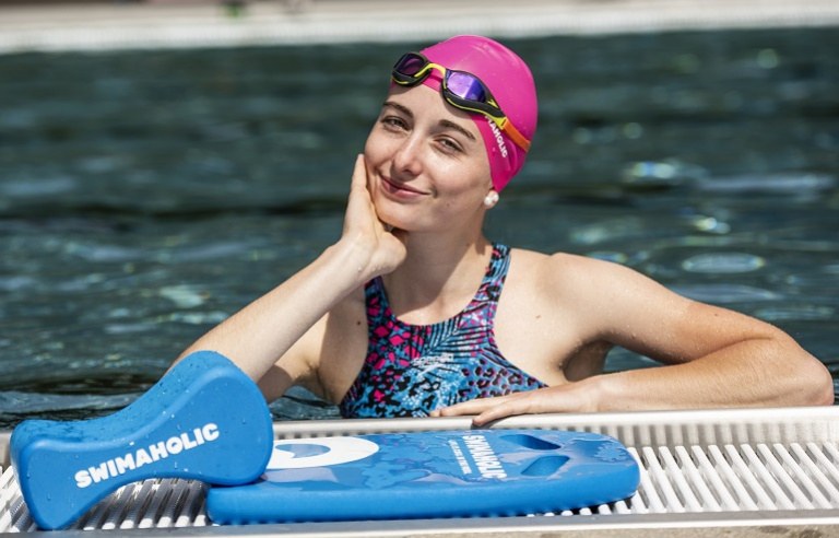 Cuffia da nuoto per capelli lunghi Swimaholic Long Hair Cap