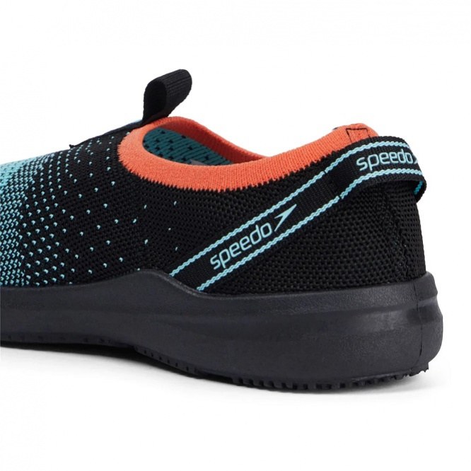Speedo Surfknit Pro Watershoe Female Black/Aqua Splash