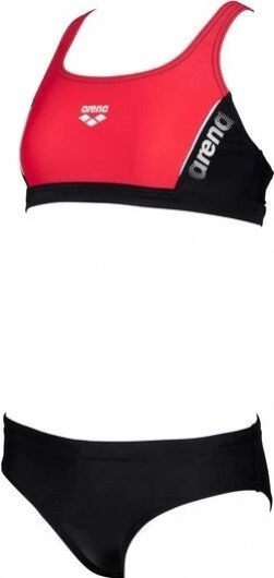 Arena Thrice Two Pieces Junior Black/Anguria/White