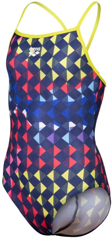 Arena Girls Carnival Swimsuit Lightdrop Back Soft Green/Multi