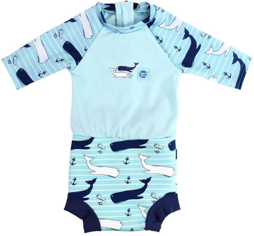 Splash About Happy Nappy Sunsuit Vintage Moby