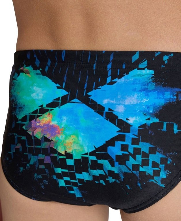 Arena Multi Pixels Swim Briefs Boys Black