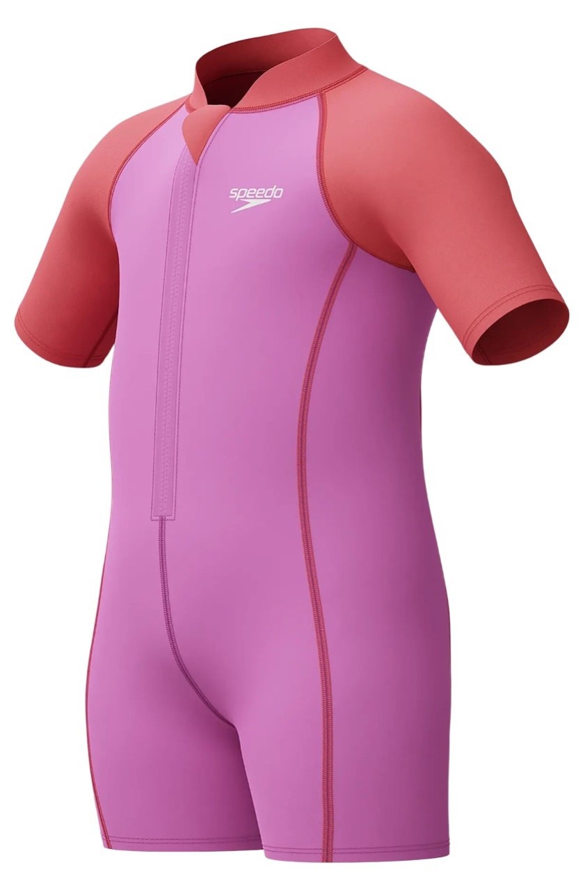 Speedo LTS Neoprene Suit Infant Girls Violet/Red