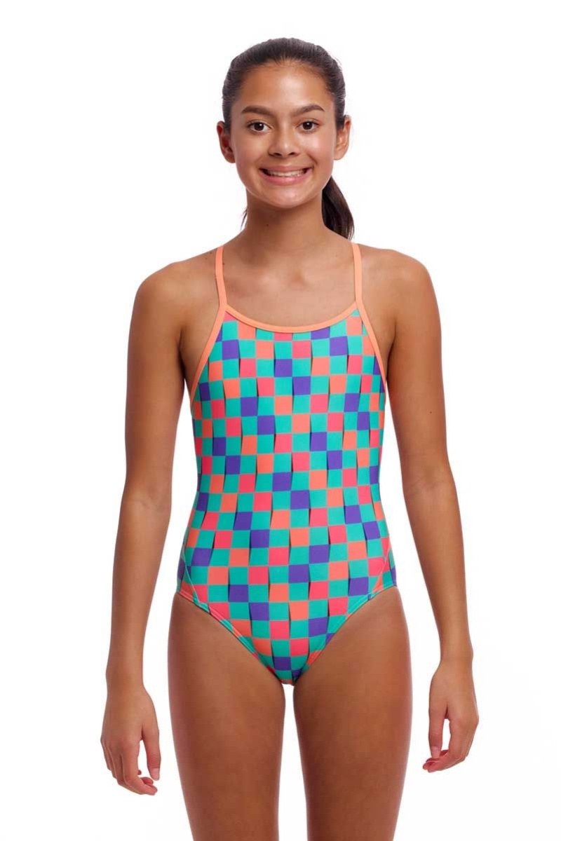 Funkita Flip Flop Diamond Back One Piece Girls