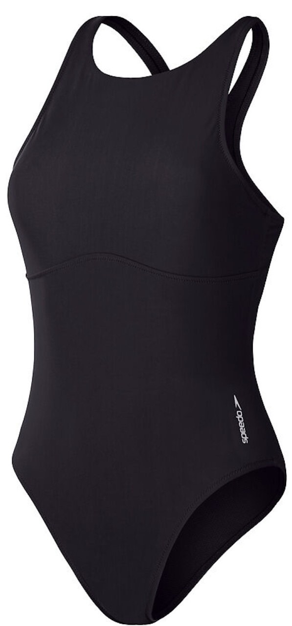 Speedo Solid Highneck One Piece Anthracite