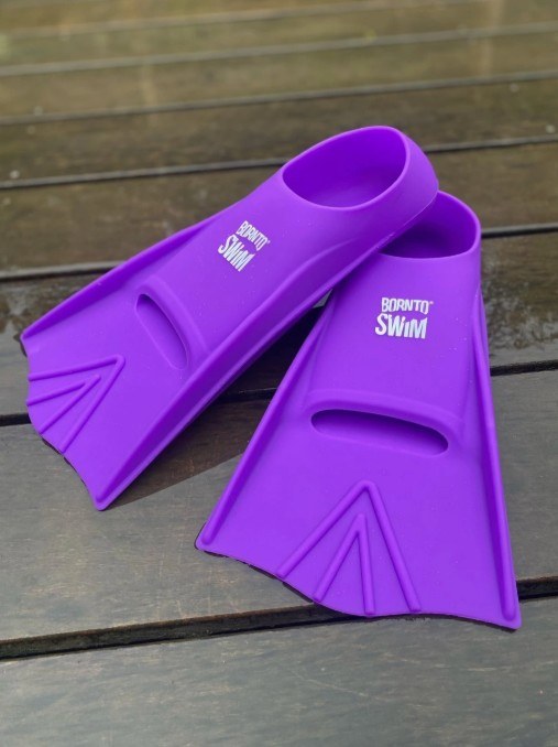BornToSwim Junior Short Fins Purple
