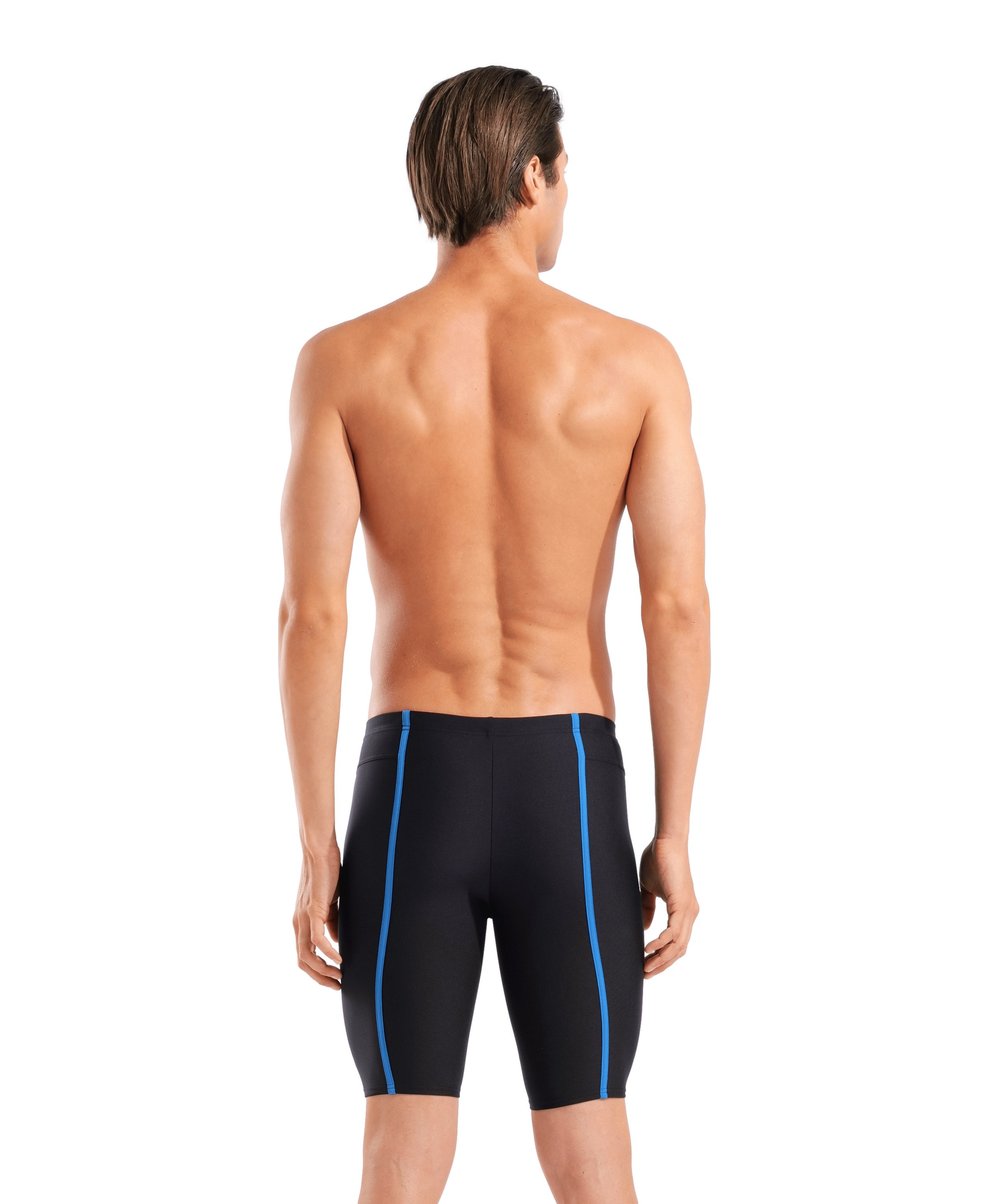 Arena Hyperflow Men's Solid Swim Jammer Black / Blue Cosmo