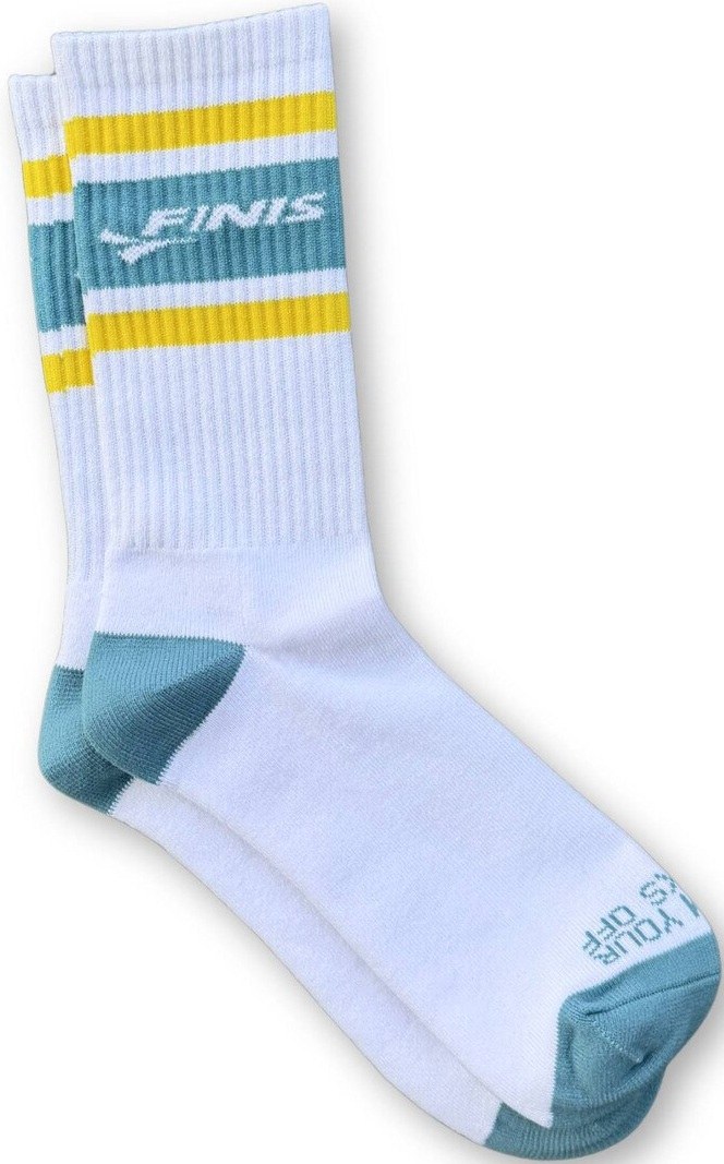 Finis Retro Crew Socks White