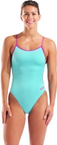 Arena Lace Back Solid Water/Very Fuchsia