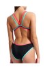 Arena One Double Cross Back Black/Coral/Water